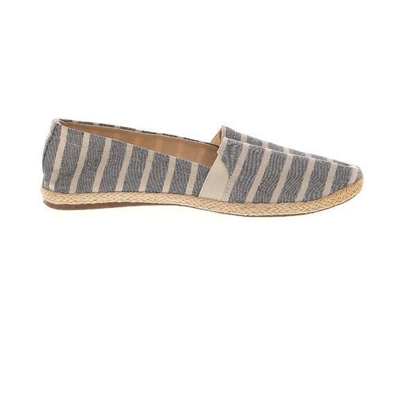 Report Sz 10 striped Flats Blue and White Comfort Espadrille Sandal Summer Flats - Picture 6 of 8